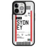 Personalised Sydney Boarding Pass Custom Phone Case iPhone 15 Pro Max / Magsafe Black Impact Case,iPhone 15 Pro / Magsafe Black Impact Case,iPhone 14 Pro Max / Magsafe Black Impact Case,iPhone 14 Pro / Magsafe Black Impact Case,iPhone 13 Pro / Magsafe Black Impact Case Blanc Space