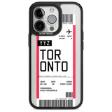 Personalised Toronto Boarding Pass Custom Phone Case iPhone 15 Pro Max / Magsafe Black Impact Case,iPhone 15 Pro / Magsafe Black Impact Case,iPhone 14 Pro Max / Magsafe Black Impact Case,iPhone 14 Pro / Magsafe Black Impact Case,iPhone 13 Pro / Magsafe Black Impact Case Blanc Space