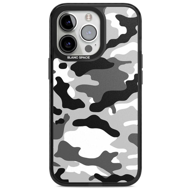 Grey Black Urban Camo Phone Case iPhone 15 Pro / Magsafe Black Impact Case,iPhone 15 Pro Max / Magsafe Black Impact Case,iPhone 14 Pro Max / Magsafe Black Impact Case,iPhone 13 Pro / Magsafe Black Impact Case,iPhone 14 Pro / Magsafe Black Impact Case Blanc Space