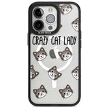 Crazy Cat Lady Phone Case iPhone 15 Pro / Magsafe Black Impact Case,iPhone 15 Pro Max / Magsafe Black Impact Case,iPhone 14 Pro Max / Magsafe Black Impact Case,iPhone 13 Pro / Magsafe Black Impact Case,iPhone 14 Pro / Magsafe Black Impact Case Blanc Space