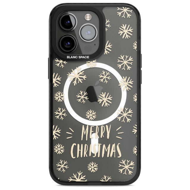 Christmas Snowflake Pattern Phone Case iPhone 15 Pro Max / Magsafe Black Impact Case,iPhone 15 Pro / Magsafe Black Impact Case,iPhone 14 Pro Max / Magsafe Black Impact Case,iPhone 14 Pro / Magsafe Black Impact Case,iPhone 13 Pro / Magsafe Black Impact Case Blanc Space