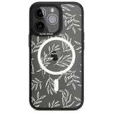 Leafy Botanical Phone Case iPhone 15 Pro Max / Magsafe Black Impact Case,iPhone 15 Pro / Magsafe Black Impact Case,iPhone 14 Pro Max / Magsafe Black Impact Case,iPhone 14 Pro / Magsafe Black Impact Case,iPhone 13 Pro / Magsafe Black Impact Case Blanc Space