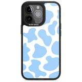 Blue and White Cow Print Phone Case iPhone 15 Pro Max / Magsafe Black Impact Case,iPhone 15 Pro / Magsafe Black Impact Case,iPhone 14 Pro Max / Magsafe Black Impact Case,iPhone 14 Pro / Magsafe Black Impact Case,iPhone 13 Pro / Magsafe Black Impact Case Blanc Space