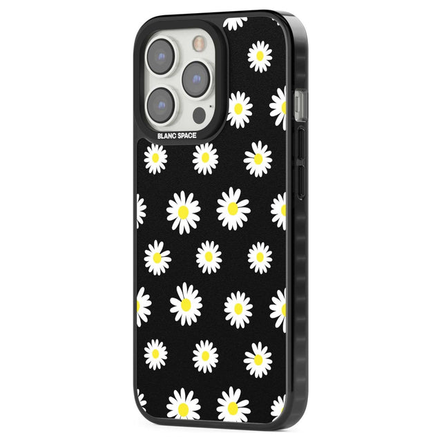 White Daisy Pattern (Black)