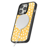 White on Yellow Dalmatian Polka Dot Spots