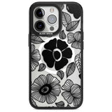 Black Flowers Phone Case iPhone 15 Pro Max / Magsafe Black Impact Case,iPhone 15 Pro / Magsafe Black Impact Case,iPhone 14 Pro Max / Magsafe Black Impact Case,iPhone 14 Pro / Magsafe Black Impact Case,iPhone 13 Pro / Magsafe Black Impact Case Blanc Space