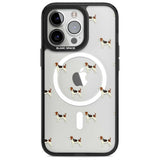 Beagle Dog Pattern Clear Phone Case iPhone 15 Pro Max / Magsafe Black Impact Case,iPhone 15 Pro / Magsafe Black Impact Case,iPhone 14 Pro Max / Magsafe Black Impact Case,iPhone 14 Pro / Magsafe Black Impact Case,iPhone 13 Pro / Magsafe Black Impact Case Blanc Space