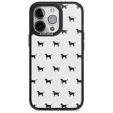 Black Labrador Dog Pattern Phone Case iPhone 15 Pro Max / Magsafe Black Impact Case,iPhone 15 Pro / Magsafe Black Impact Case,iPhone 14 Pro Max / Magsafe Black Impact Case,iPhone 14 Pro / Magsafe Black Impact Case,iPhone 13 Pro / Magsafe Black Impact Case Blanc Space