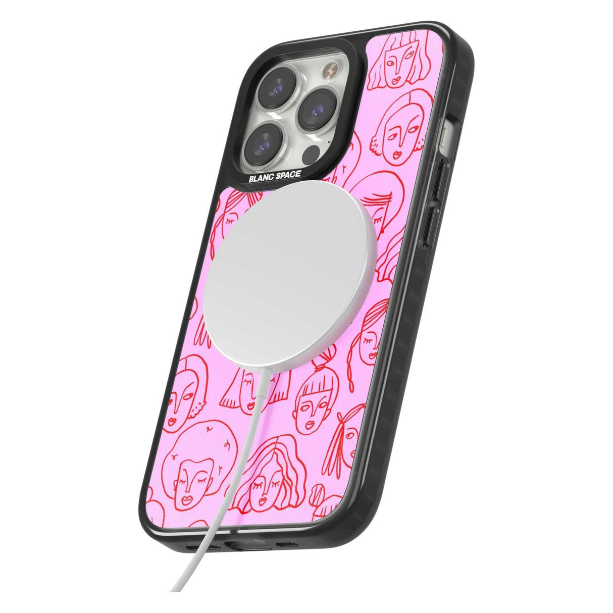 Girl Portrait Doodles in Pink & Red Phone Case iPhone 15 Pro Max / Black Impact Case,iPhone 15 Plus / Black Impact Case,iPhone 15 Pro / Black Impact Case,iPhone 15 / Black Impact Case,iPhone 15 Pro Max / Impact Case,iPhone 15 Plus / Impact Case,iPhone 15 Pro / Impact Case,iPhone 15 / Impact Case,iPhone 15 Pro Max / Magsafe Black Impact Case,iPhone 15 Plus / Magsafe Black Impact Case,iPhone 15 Pro / Magsafe Black Impact Case,iPhone 15 / Magsafe Black Impact Case,iPhone 14 Pro Max / Black Impact Case,iPhone 1