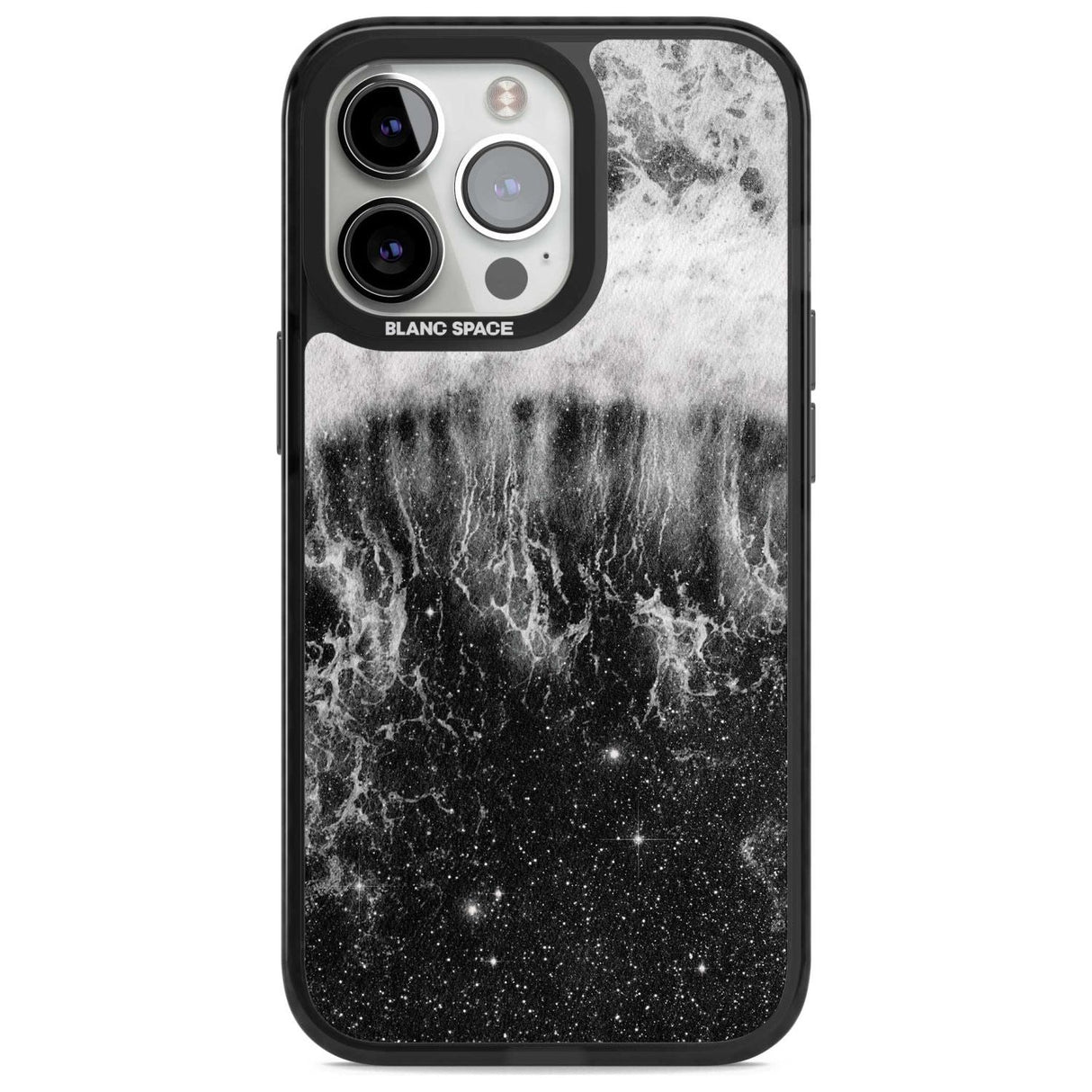 Ocean Wave Galaxy Print Phone Case iPhone 15 Pro Max / Magsafe Black Impact Case,iPhone 15 Pro / Magsafe Black Impact Case,iPhone 14 Pro Max / Magsafe Black Impact Case,iPhone 14 Pro / Magsafe Black Impact Case,iPhone 13 Pro / Magsafe Black Impact Case Blanc Space