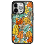 Pastel Toned Autumn Leaves Phone Case iPhone 15 Pro Max / Magsafe Black Impact Case,iPhone 15 Pro / Magsafe Black Impact Case,iPhone 14 Pro Max / Magsafe Black Impact Case,iPhone 14 Pro / Magsafe Black Impact Case,iPhone 13 Pro / Magsafe Black Impact Case Blanc Space