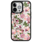 Leafy Floral Pattern Transparent Design Phone Case iPhone 15 Pro Max / Magsafe Black Impact Case,iPhone 15 Pro / Magsafe Black Impact Case,iPhone 14 Pro Max / Magsafe Black Impact Case,iPhone 14 Pro / Magsafe Black Impact Case,iPhone 13 Pro / Magsafe Black Impact Case Blanc Space