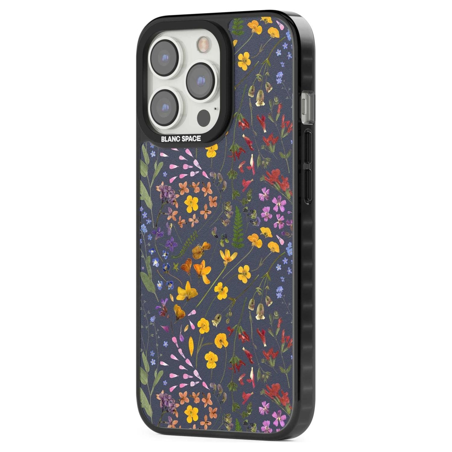 Wildflower Leaves Cluster Navy