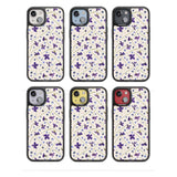 Violet Floral Pattern Design - Cream