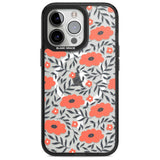 Red Poppy Transparent Floral