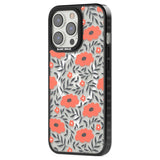 Red Poppy Transparent Floral