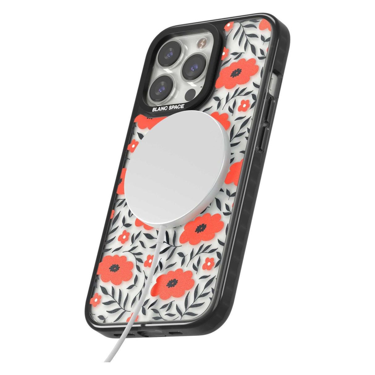 Red Poppy Transparent Floral