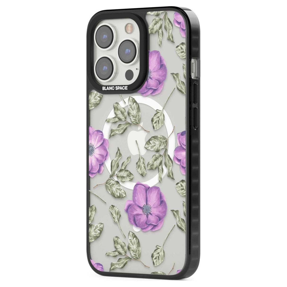 Purple Blossoms Transparent Floral