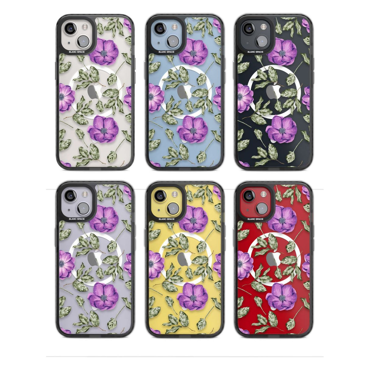 Purple Blossoms Transparent Floral