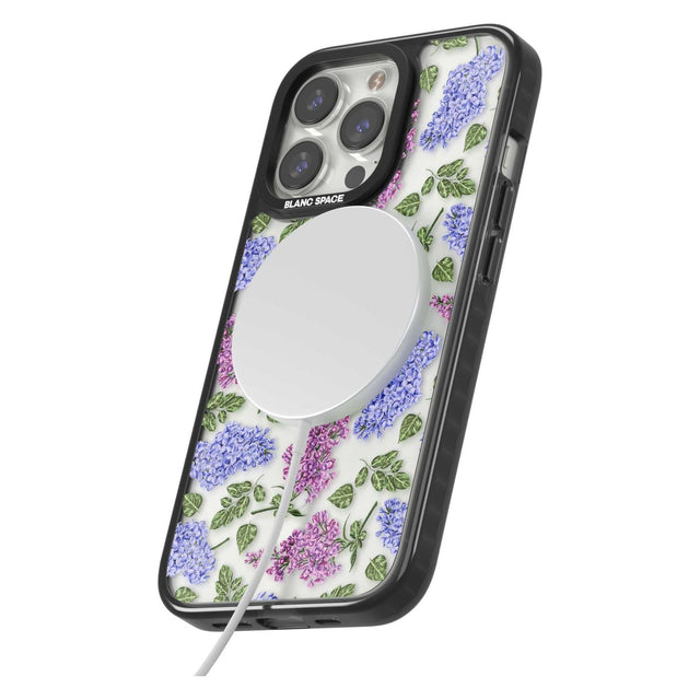 Purple Blossoms Transparent Floral