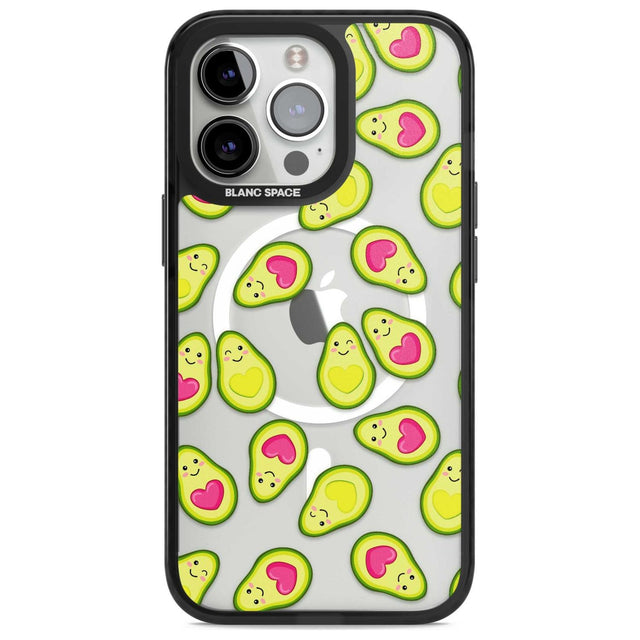 Avocado Love Phone Case iPhone 15 Pro Max / Magsafe Black Impact Case,iPhone 15 Pro / Magsafe Black Impact Case,iPhone 14 Pro Max / Magsafe Black Impact Case,iPhone 14 Pro / Magsafe Black Impact Case,iPhone 13 Pro / Magsafe Black Impact Case Blanc Space