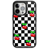 Checkered Cherry Phone Case iPhone 15 Pro Max / Magsafe Black Impact Case,iPhone 15 Pro / Magsafe Black Impact Case,iPhone 14 Pro Max / Magsafe Black Impact Case,iPhone 14 Pro / Magsafe Black Impact Case,iPhone 13 Pro / Magsafe Black Impact Case Blanc Space