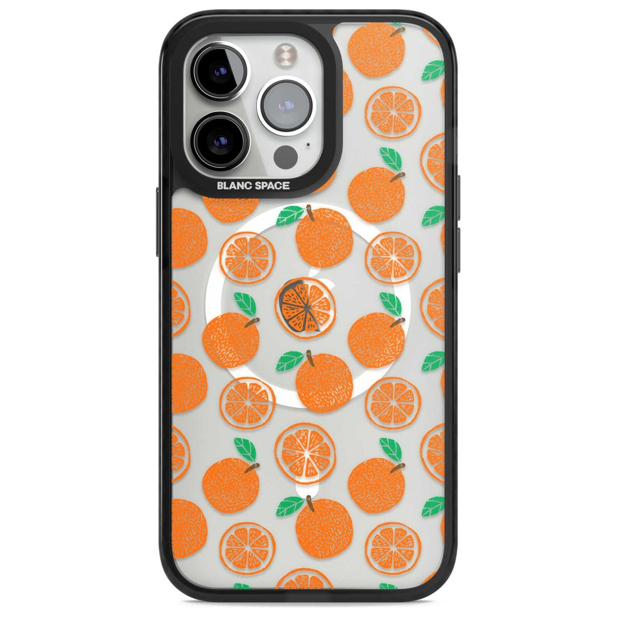 Orange Pattern Phone Case iPhone 15 Pro Max / Magsafe Black Impact Case,iPhone 15 Pro / Magsafe Black Impact Case,iPhone 14 Pro Max / Magsafe Black Impact Case,iPhone 14 Pro / Magsafe Black Impact Case,iPhone 13 Pro / Magsafe Black Impact Case Blanc Space