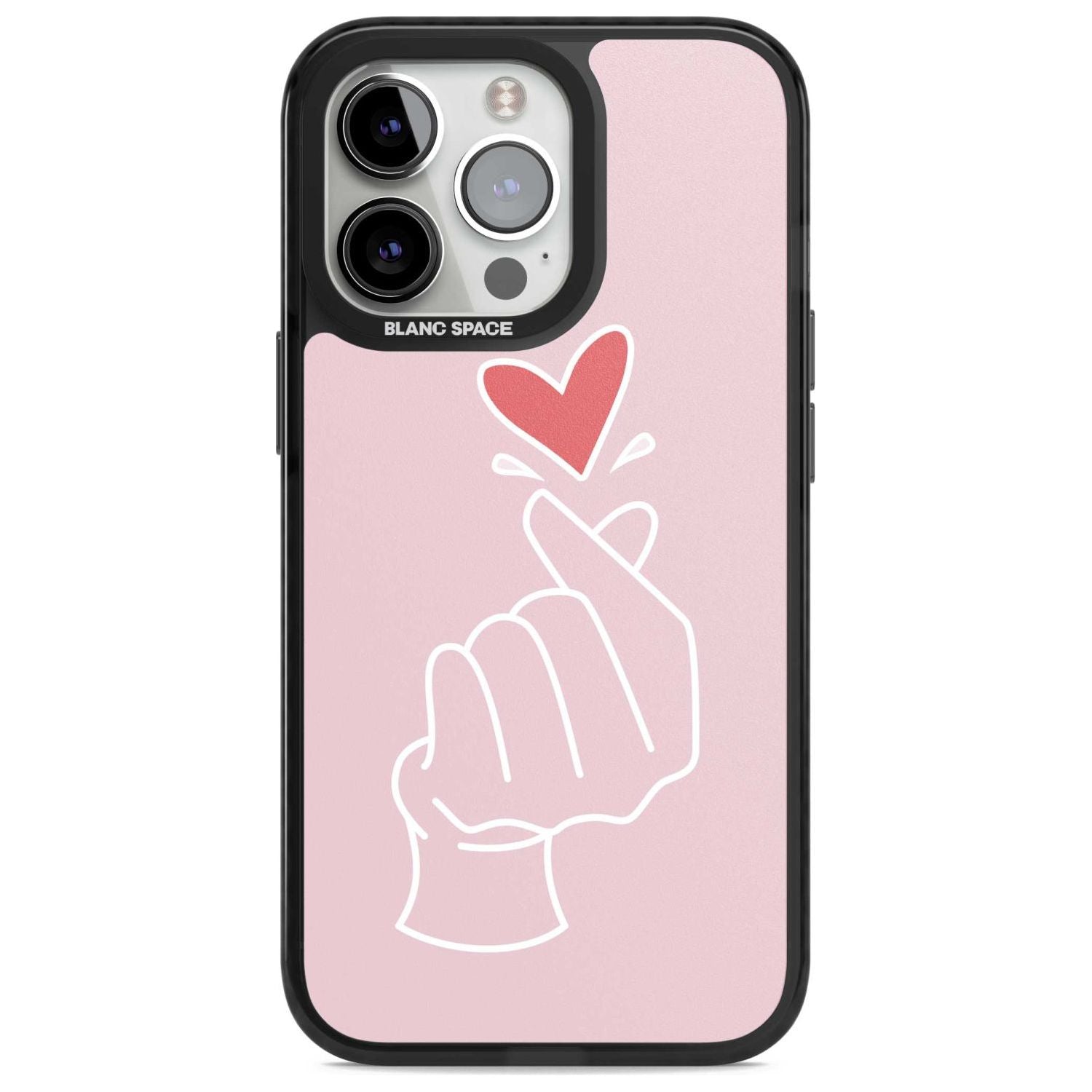 Pink Heart Hand