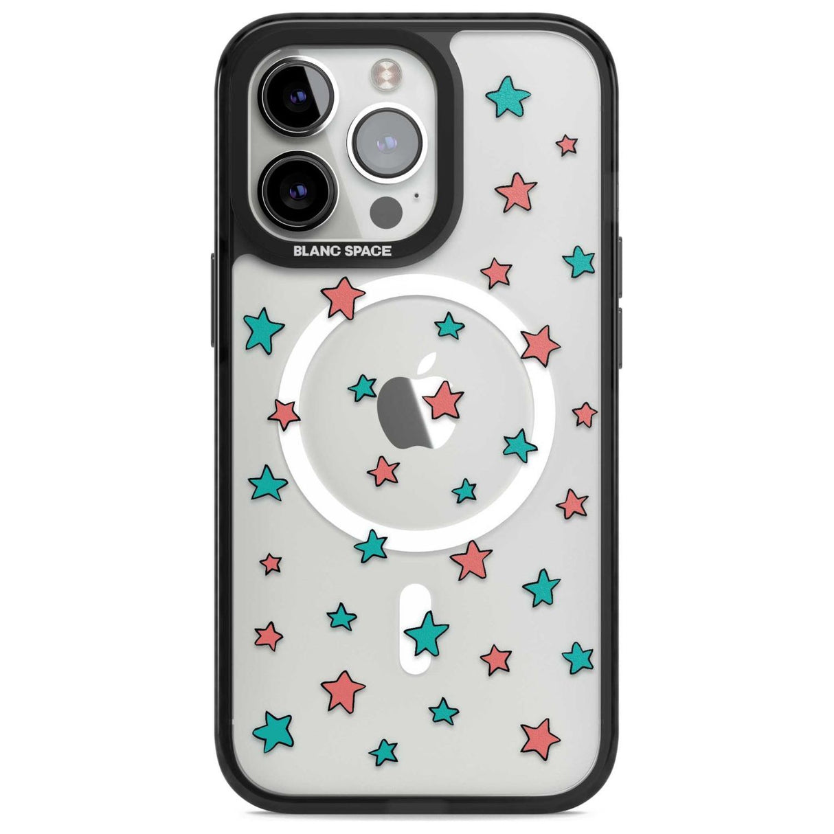 Heartstopper Stars Pattern Phone Case iPhone 15 Pro Max / Magsafe Black Impact Case,iPhone 15 Pro / Magsafe Black Impact Case,iPhone 14 Pro Max / Magsafe Black Impact Case,iPhone 14 Pro / Magsafe Black Impact Case,iPhone 13 Pro / Magsafe Black Impact Case Blanc Space