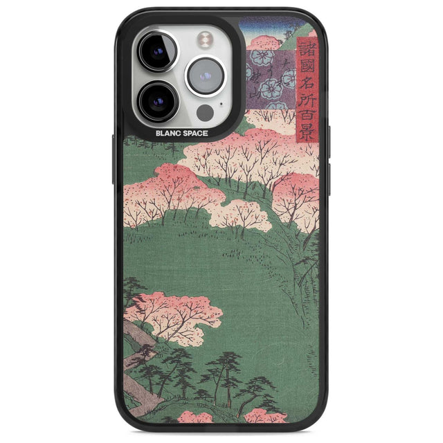 Japanese Illustration Cherry Blossom Forest Phone Case iPhone 15 Pro / Magsafe Black Impact Case,iPhone 15 Pro Max / Magsafe Black Impact Case,iPhone 14 Pro Max / Magsafe Black Impact Case,iPhone 13 Pro / Magsafe Black Impact Case,iPhone 14 Pro / Magsafe Black Impact Case Blanc Space