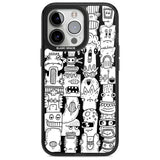 Monochrome Heads Phone Case iPhone 15 Pro Max / Magsafe Black Impact Case,iPhone 15 Pro / Magsafe Black Impact Case,iPhone 14 Pro Max / Magsafe Black Impact Case,iPhone 14 Pro / Magsafe Black Impact Case,iPhone 13 Pro / Magsafe Black Impact Case Blanc Space