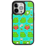 Frog Booty Kawaii Pattern Phone Case iPhone 15 Pro Max / Magsafe Black Impact Case,iPhone 15 Pro / Magsafe Black Impact Case,iPhone 14 Pro Max / Magsafe Black Impact Case,iPhone 14 Pro / Magsafe Black Impact Case,iPhone 13 Pro / Magsafe Black Impact Case Blanc Space