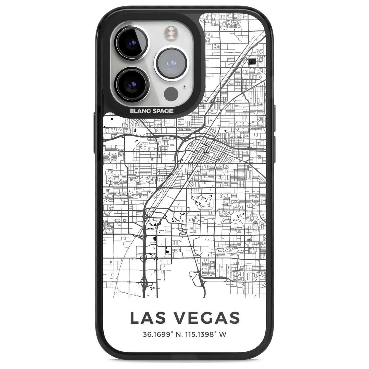 Map of Las Vegas, Nevada Phone Case iPhone 15 Pro Max / Magsafe Black Impact Case,iPhone 15 Pro / Magsafe Black Impact Case,iPhone 14 Pro Max / Magsafe Black Impact Case,iPhone 14 Pro / Magsafe Black Impact Case,iPhone 13 Pro / Magsafe Black Impact Case Blanc Space