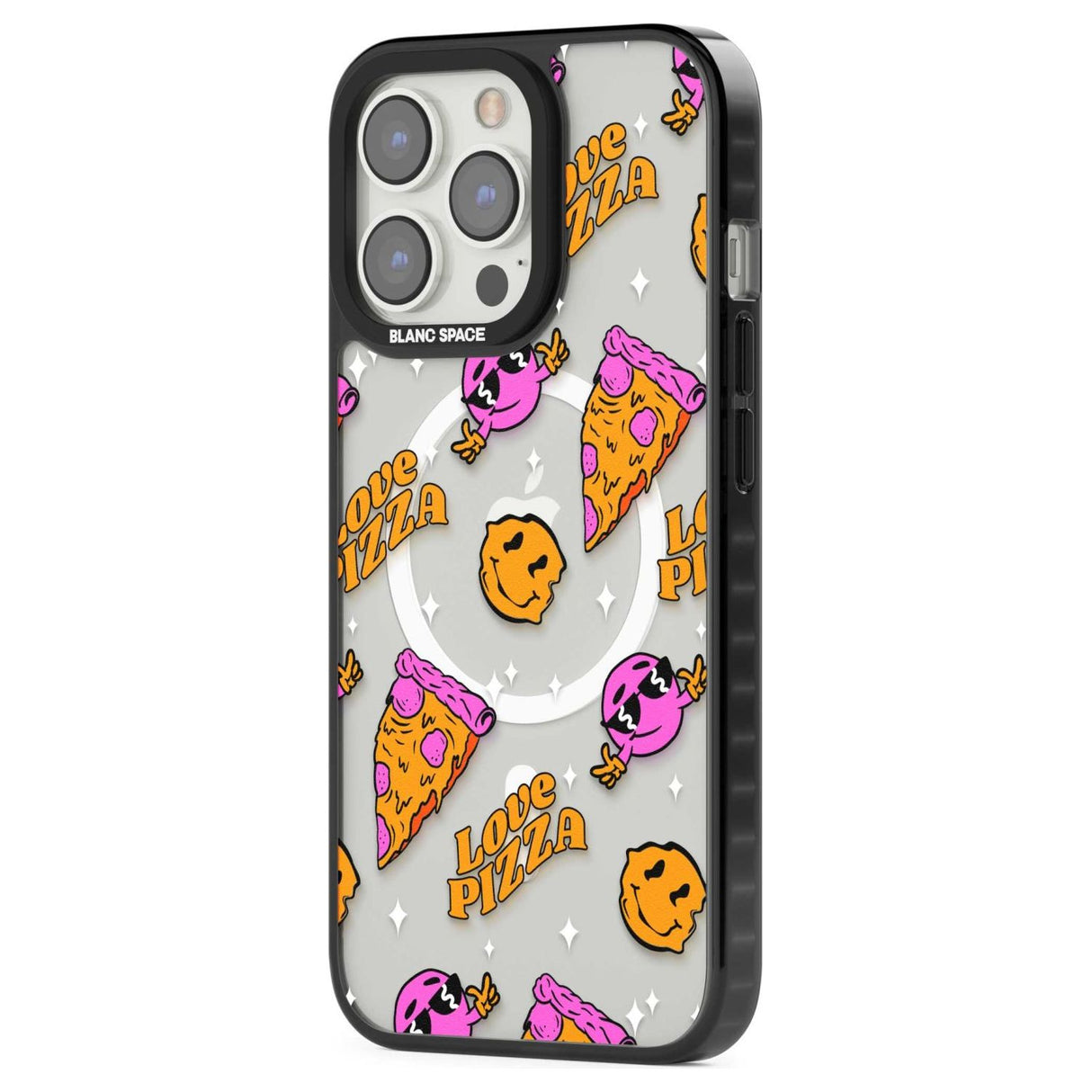 Psychedelic Love Pizza Pattern (Clear)