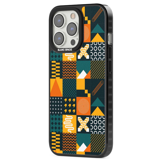 Funky Geometric Patterns: Orange & Dark Green Phone Case iPhone 15 Pro Max / Black Impact Case,iPhone 15 Plus / Black Impact Case,iPhone 15 Pro / Black Impact Case,iPhone 15 / Black Impact Case,iPhone 15 Pro Max / Impact Case,iPhone 15 Plus / Impact Case,iPhone 15 Pro / Impact Case,iPhone 15 / Impact Case,iPhone 15 Pro Max / Magsafe Black Impact Case,iPhone 15 Plus / Magsafe Black Impact Case,iPhone 15 Pro / Magsafe Black Impact Case,iPhone 15 / Magsafe Black Impact Case,iPhone 14 Pro Max / Black Impact Cas