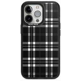 Divine Black Plaid Phone Case iPhone 15 Pro / Magsafe Black Impact Case,iPhone 15 Pro Max / Magsafe Black Impact Case,iPhone 14 Pro Max / Magsafe Black Impact Case,iPhone 13 Pro / Magsafe Black Impact Case,iPhone 14 Pro / Magsafe Black Impact Case Blanc Space