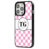 Personalised Monogrammed Pink Check Phone Case iPhone 15 Pro Max / Black Impact Case,iPhone 15 Plus / Black Impact Case,iPhone 15 Pro / Black Impact Case,iPhone 15 / Black Impact Case,iPhone 15 Pro Max / Impact Case,iPhone 15 Plus / Impact Case,iPhone 15 Pro / Impact Case,iPhone 15 / Impact Case,iPhone 15 Pro Max / Magsafe Black Impact Case,iPhone 15 Plus / Magsafe Black Impact Case,iPhone 15 Pro / Magsafe Black Impact Case,iPhone 15 / Magsafe Black Impact Case,iPhone 14 Pro Max / Black Impact Case,iPhone 1