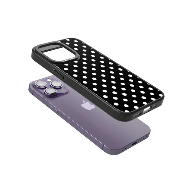 Designer Chic Black Polka Dot Phone Case iPhone 15 Pro Max / Black Impact Case,iPhone 15 Plus / Black Impact Case,iPhone 15 Pro / Black Impact Case,iPhone 15 / Black Impact Case,iPhone 15 Pro Max / Impact Case,iPhone 15 Plus / Impact Case,iPhone 15 Pro / Impact Case,iPhone 15 / Impact Case,iPhone 15 Pro Max / Magsafe Black Impact Case,iPhone 15 Plus / Magsafe Black Impact Case,iPhone 15 Pro / Magsafe Black Impact Case,iPhone 15 / Magsafe Black Impact Case,iPhone 14 Pro Max / Black Impact Case,iPhone 14 Plus