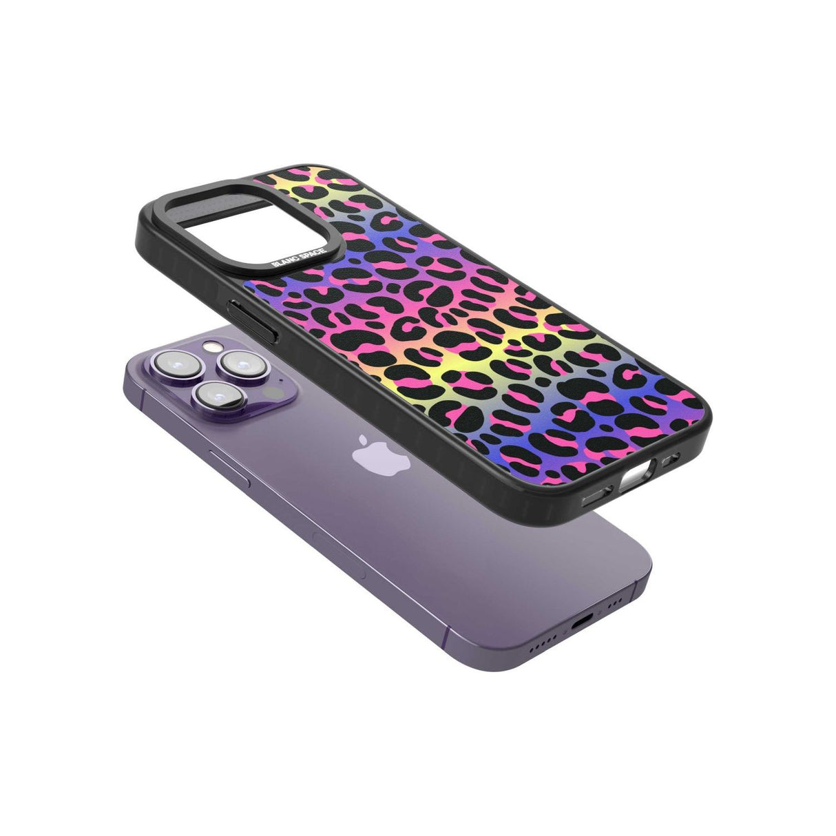 Rainbow Gradient Leopard Print