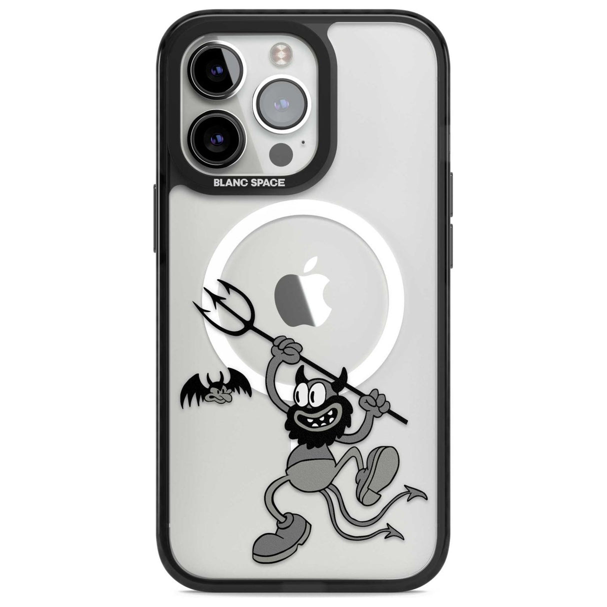 Dancing Devil Phone Case iPhone 15 Pro Max / Magsafe Black Impact Case,iPhone 15 Pro / Magsafe Black Impact Case,iPhone 14 Pro Max / Magsafe Black Impact Case,iPhone 14 Pro / Magsafe Black Impact Case,iPhone 13 Pro / Magsafe Black Impact Case Blanc Space