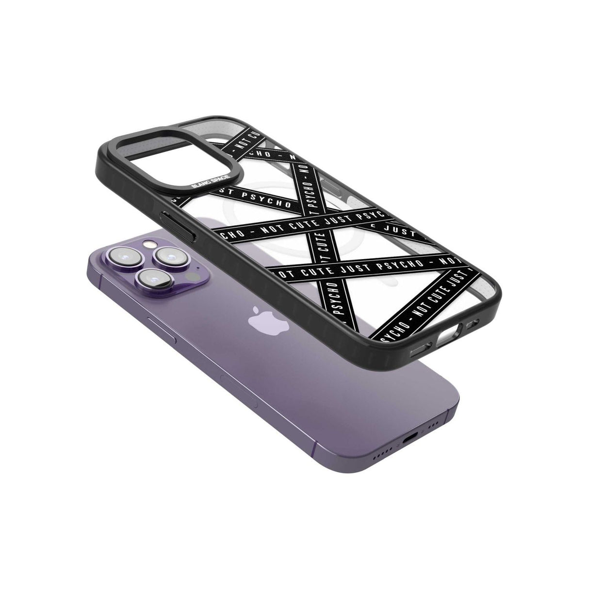 Caution Tape (Clear) Not Cute Just Psycho Phone Case iPhone 15 Pro Max / Black Impact Case,iPhone 15 Plus / Black Impact Case,iPhone 15 Pro / Black Impact Case,iPhone 15 / Black Impact Case,iPhone 15 Pro Max / Impact Case,iPhone 15 Plus / Impact Case,iPhone 15 Pro / Impact Case,iPhone 15 / Impact Case,iPhone 15 Pro Max / Magsafe Black Impact Case,iPhone 15 Plus / Magsafe Black Impact Case,iPhone 15 Pro / Magsafe Black Impact Case,iPhone 15 / Magsafe Black Impact Case,iPhone 14 Pro Max / Black Impact Case,iP