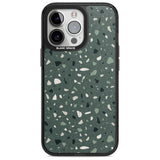 Green & Cream Terrazzo Pattern Phone Case iPhone 15 Pro / Magsafe Black Impact Case,iPhone 15 Pro Max / Magsafe Black Impact Case,iPhone 14 Pro Max / Magsafe Black Impact Case,iPhone 13 Pro / Magsafe Black Impact Case,iPhone 14 Pro / Magsafe Black Impact Case Blanc Space