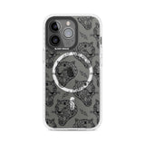 Black Tiger Roar Pattern Phone Case iPhone 15 Pro Max / Magsafe Impact Case,iPhone 15 Pro / Magsafe Impact Case Blanc Space