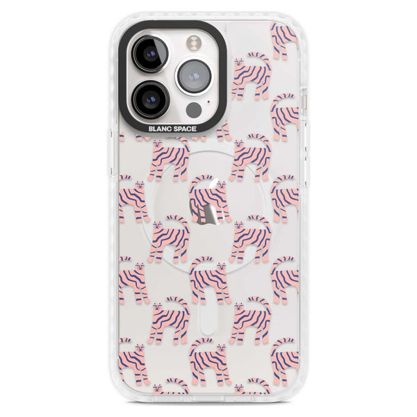 Pink And Blue Cat Pattern
