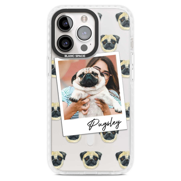 Personalised Pug Instant Camera Photo