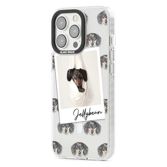 Personalised Dachshund, Black- Dog Photo Custom Phone Case iPhone 15 Pro Max / Black Impact Case,iPhone 15 Plus / Black Impact Case,iPhone 15 Pro / Black Impact Case,iPhone 15 / Black Impact Case,iPhone 15 Pro Max / Impact Case,iPhone 15 Plus / Impact Case,iPhone 15 Pro / Impact Case,iPhone 15 / Impact Case,iPhone 15 Pro Max / Magsafe Black Impact Case,iPhone 15 Plus / Magsafe Black Impact Case,iPhone 15 Pro / Magsafe Black Impact Case,iPhone 15 / Magsafe Black Impact Case,iPhone 14 Pro Max / Black Impact C