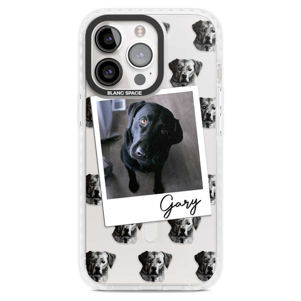 Personalised Black Labrador Instant Camera Photo