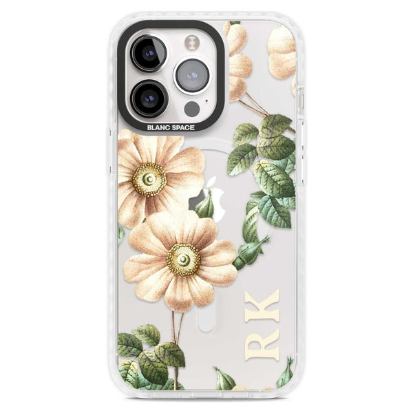 Personalised Vintage Floral Anemone