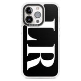 Personalised White & Black Letters Custom Phone Case iPhone 15 Pro Max / Magsafe Impact Case,iPhone 15 Pro / Magsafe Impact Case Blanc Space