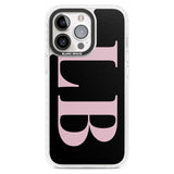 Personalised Pink & Black Letters Custom Phone Case iPhone 15 Pro Max / Magsafe Impact Case,iPhone 15 Pro / Magsafe Impact Case Blanc Space